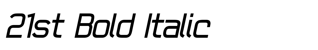 21st Bold Italic